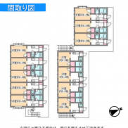 茨城県稲敷郡 賃貸24の19  土地879平米 1K×24戸 アパート3棟 満室時利回り12.39％