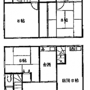 北海道小樽市 満室稼働中 土地166.41平米 戸建て長屋2DK×1戸、4DK×1戸 満室時利回り14.33％