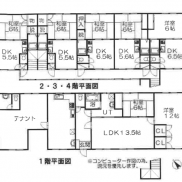 北海道札幌市 満室稼働中 土地327.85平米 1DK×15戸、2LDK×1戸、テナント×1戸 満室時利回り11.20％