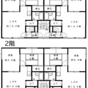 北海道札幌市 満室稼働中 土地201.79平米 2LDK×4戸 満室時利回り6.98％