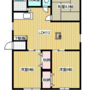 広島県福山市 全空室 土地244.82平米 3LDK×2戸 満室時利回り8.69％