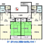 栃木県小山市 満室稼働中 土地233平米 2DK×4戸 満室時利回り8.83％