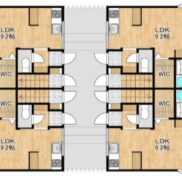 滋賀県蒲生郡  賃貸8の7 土地403.3平米 1LDK×8戸 満室時利回り9.11％