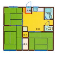 栃木県宇都宮市 全空室 土地150.9平米 3DK×2戸 満室時利回り7.57％