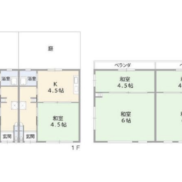 岡山県美作市 満室稼働中 土地248.51平米 3K×2戸 満室時利回り16.00％