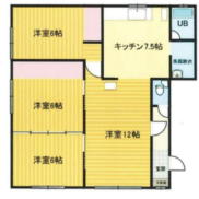 北海道稚内市 賃貸4の3 土地667平米 3LDK×4戸 隣地の更地一括売り 満室時利回り22.05％
