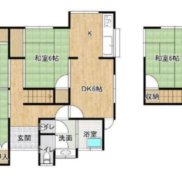 福岡県北九州市 空家 土地226.80平米 戸建て5DK 建物傾き有 満室時利回り21.42％