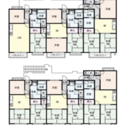 奈良県大和郡山市 満室稼働中 土地943.13平米 2LDK×1戸、3DK×5戸 満室時利回り9.54%